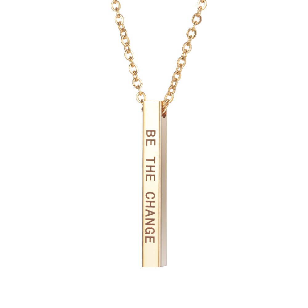 Quote Ketting 'BE THE CHANGE'