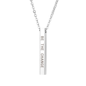 Quote Ketting 'BE THE CHANGE'